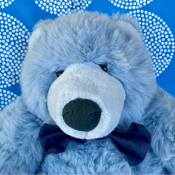 Large Baby Size Big Blue Bear Plushie Stuffed Animal - Picture 2 of 13